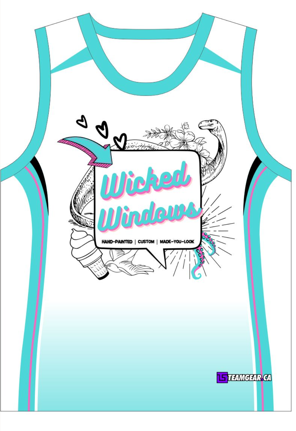 Compression Underarmour Style Sleeveless Custom Jersey