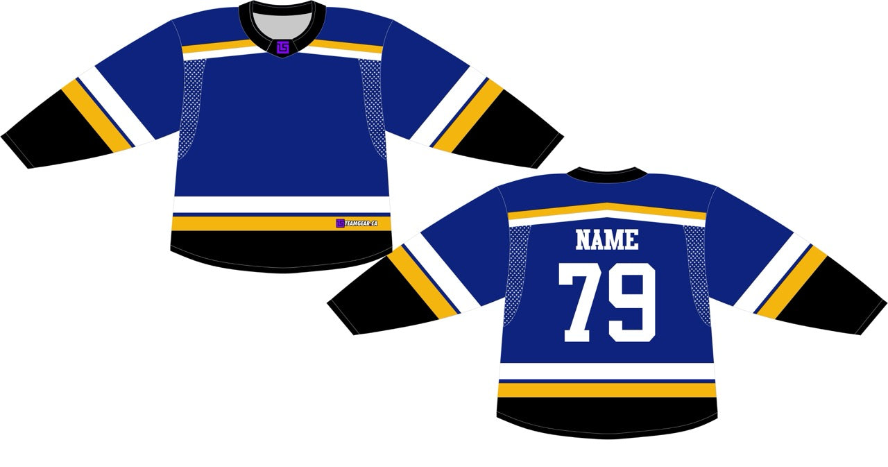 NHL Inspired Hockey Jersey: Louis Blues Royal Blue Team Gear