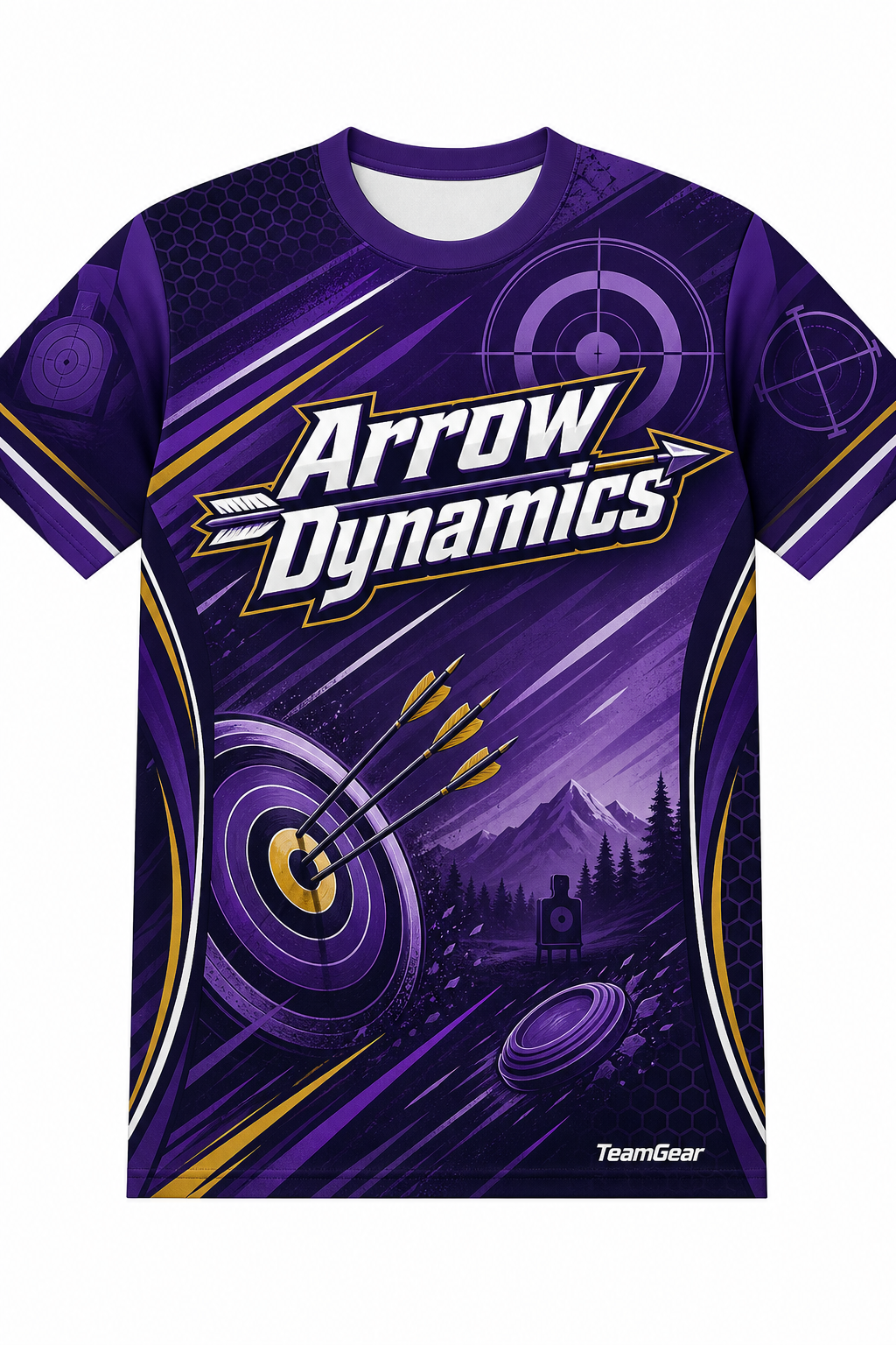 Arrow Dynamics Purple Shooting Jersey design