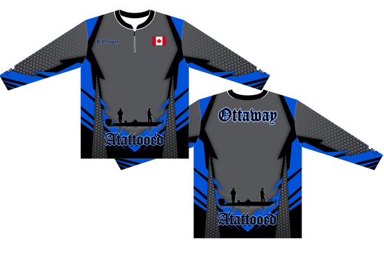 custom long sleeve jerseys with Canadian flag for fishing