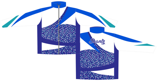 custom curling jacket and jersey with zipper