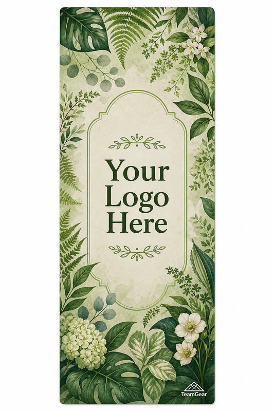 Botanical Garden Custom Yoga Mat — custom yoga mat flat design — TeamGear Canada
