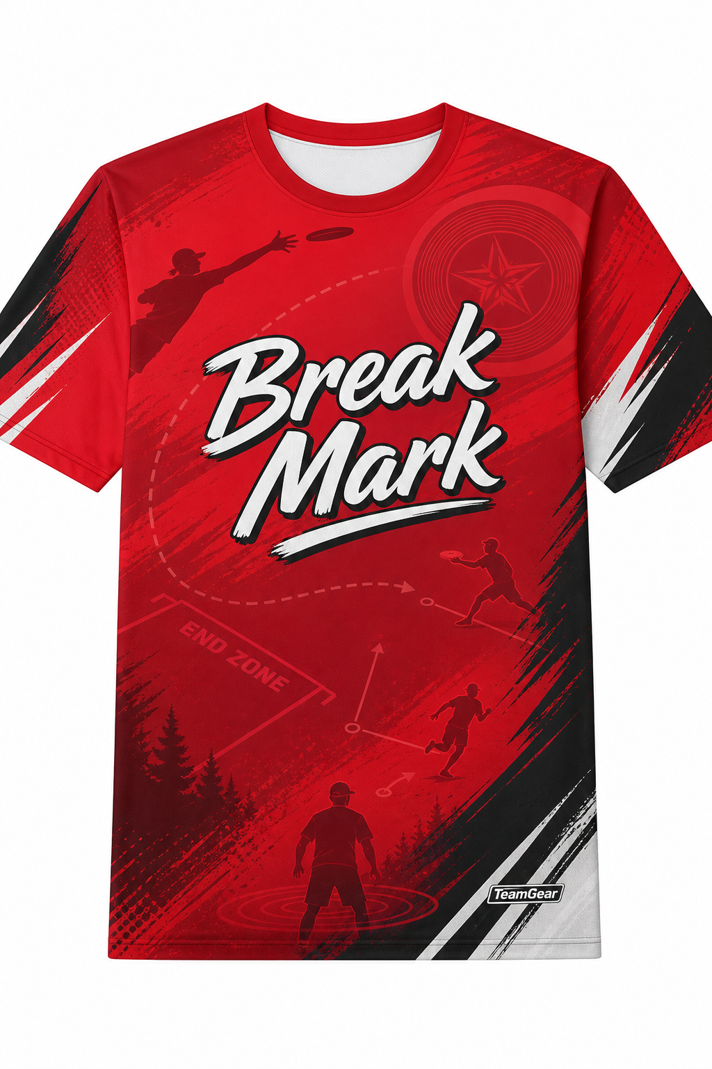 Break Mark Red Ultimate Frisbee Jersey design
