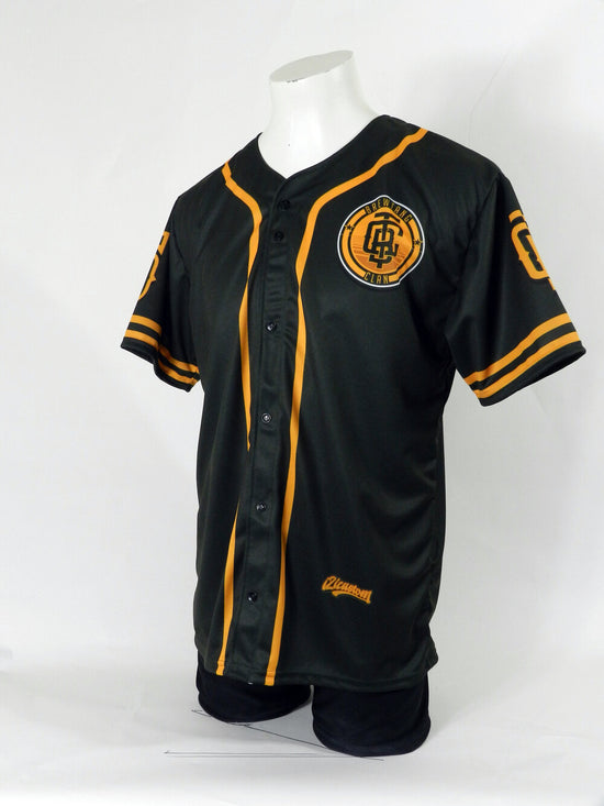 custom button down baseball jerseys, custom slo pitch jerseys, custom full sublimation team jerseys