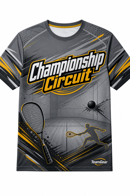 Championship Circuit Grey Racquetball Jersey design