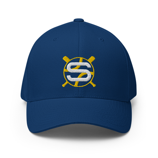 Scann "S" Flex Fit Hat by ShowZone in Royal Blue