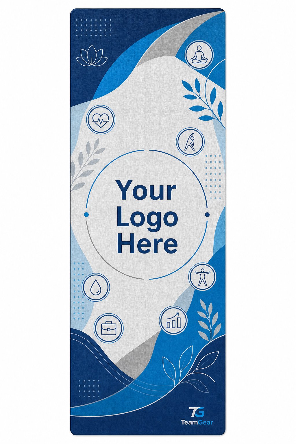 Corporate Wellness Custom Yoga Mat — custom yoga mat flat design — TeamGear Canada