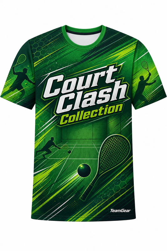 Court Clash Collection Green Racquetball Jersey design