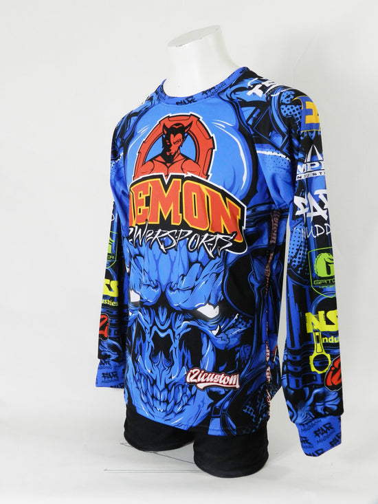 custom racing, motocross jerseys with long sleeves. full sublimation crew neck for dirt bike racing, motorcycle shirts and hoodies, jackets and pants