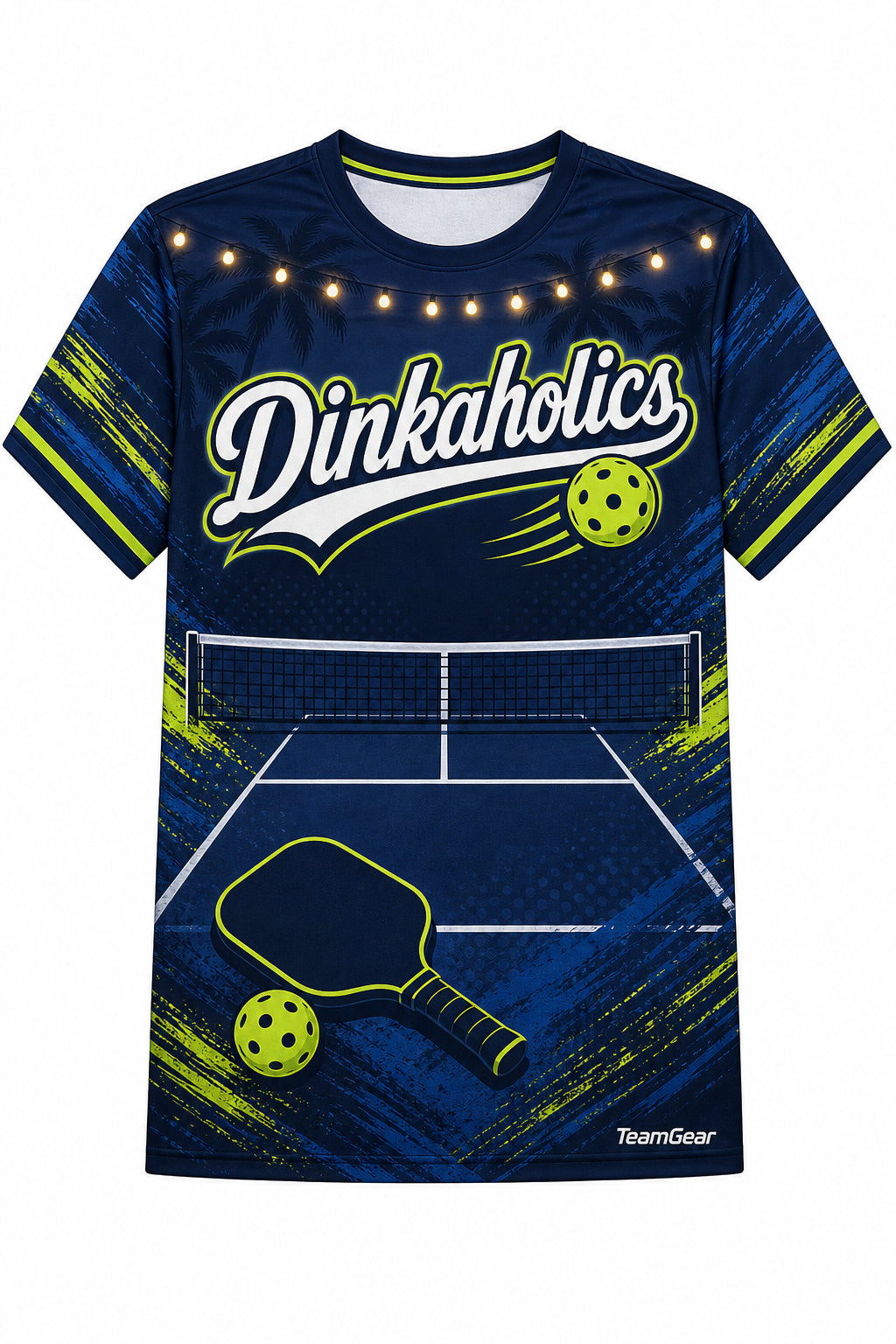 Dinkaholics Navy Pickleball Jersey with name and number