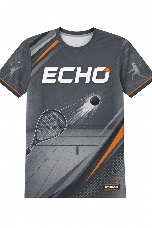 ECHO Grey Racquetball Jersey design