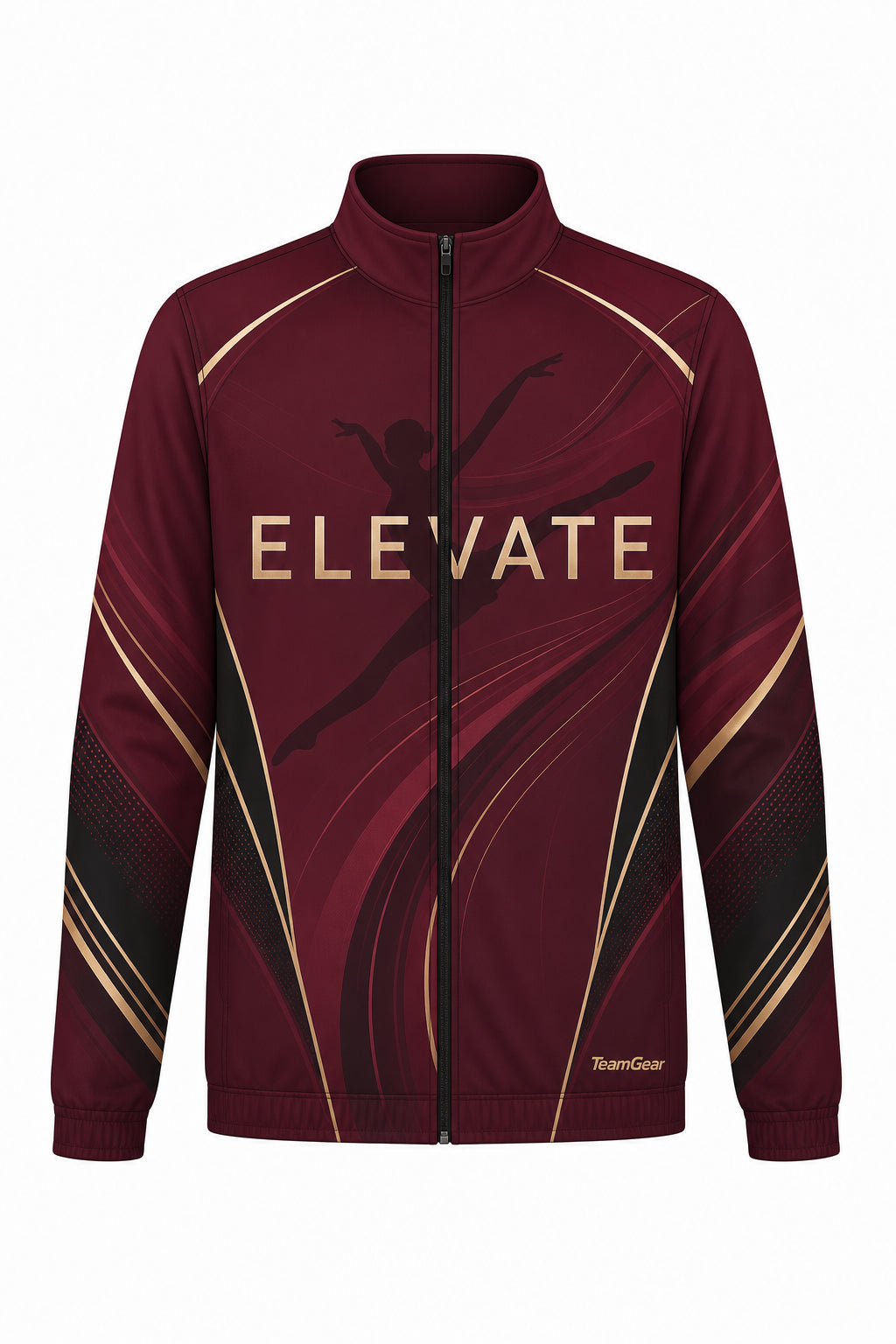 Elevate Maroon Dance Jacket design