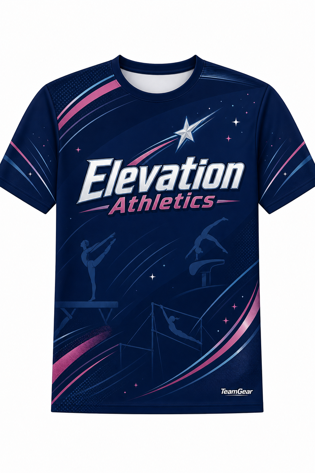 Elevation Athletics Navy Gymnastics Jersey with name and number