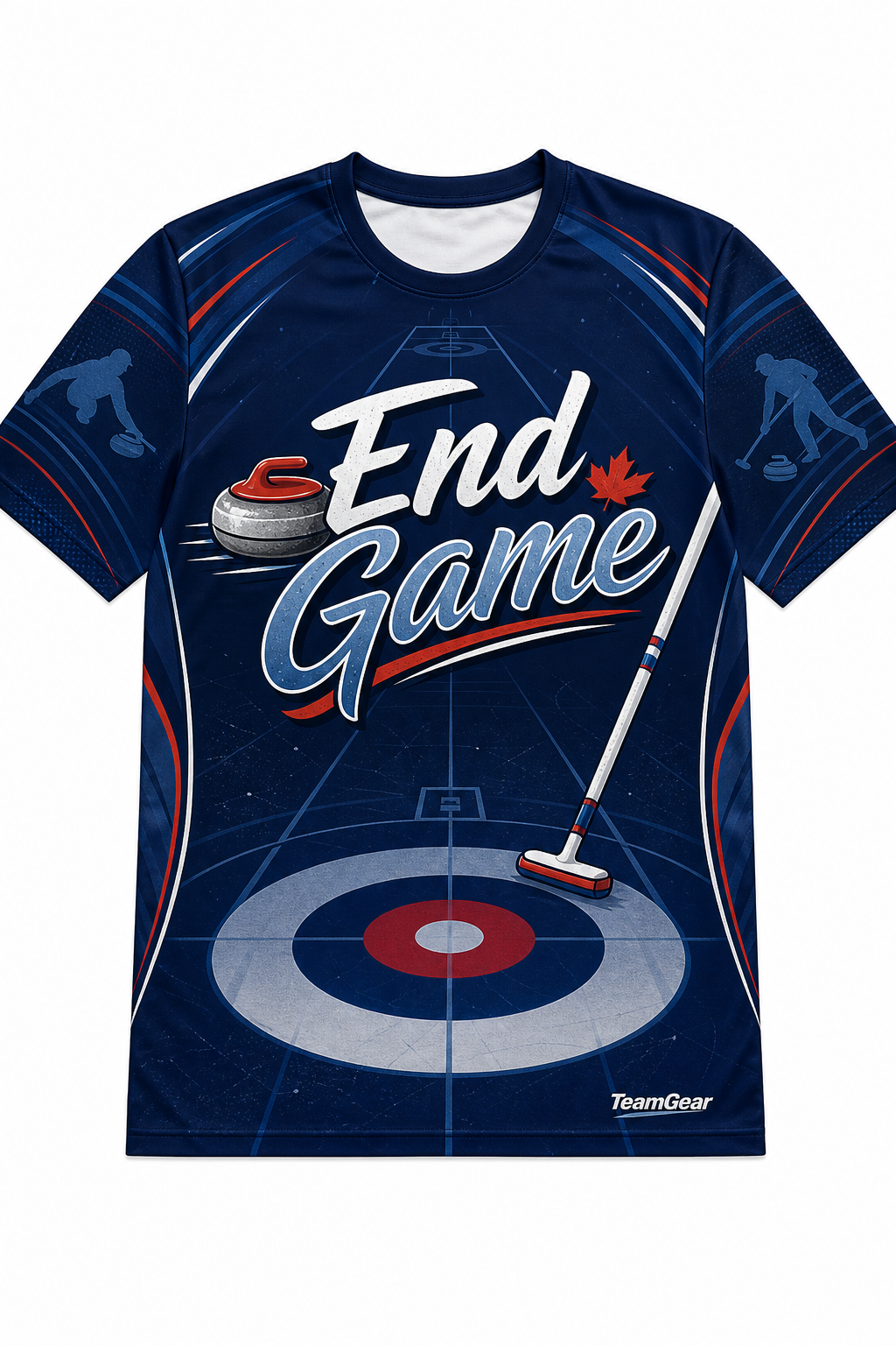 End Game Navy Curling Jersey design