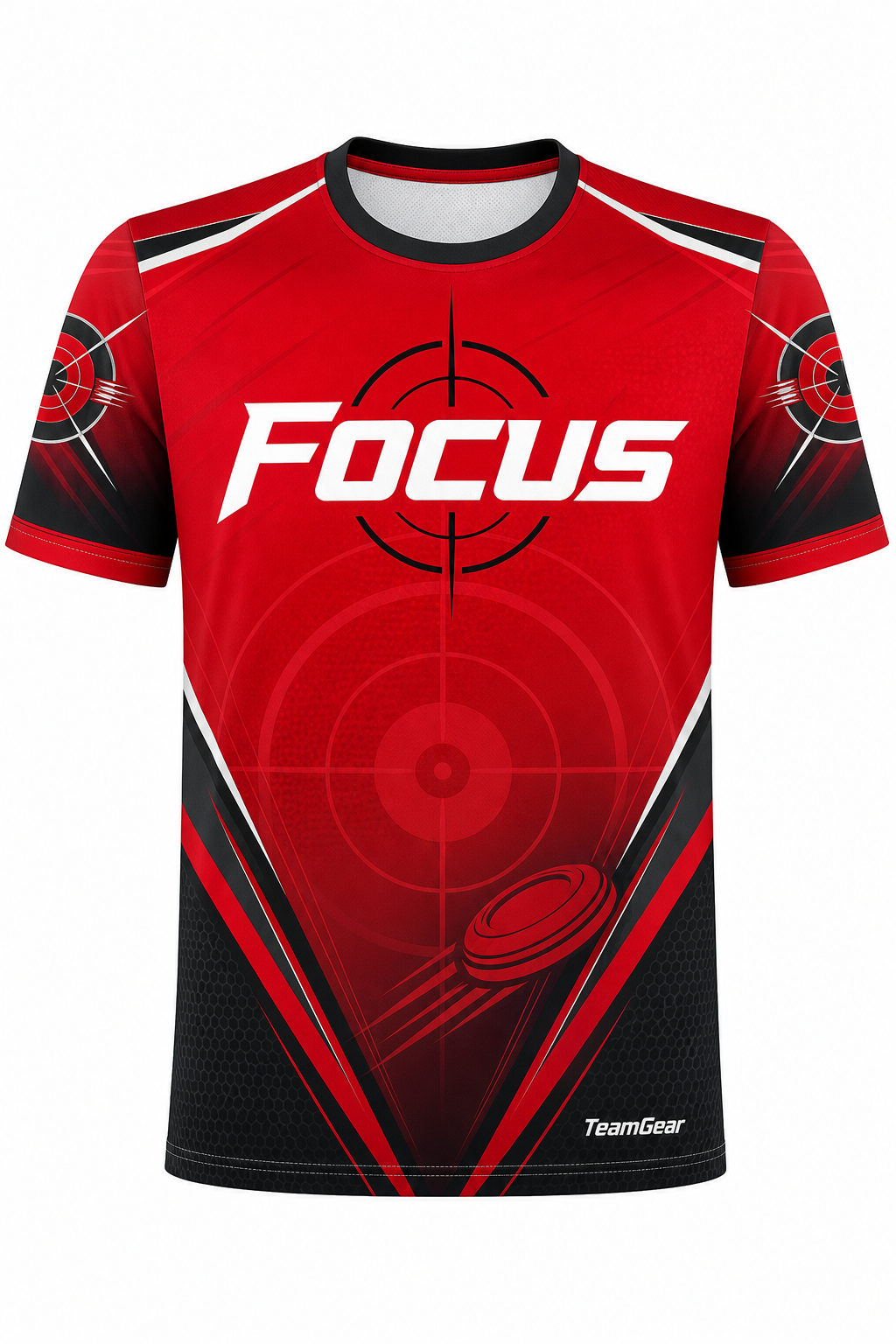Focus Red Shooting Jersey design