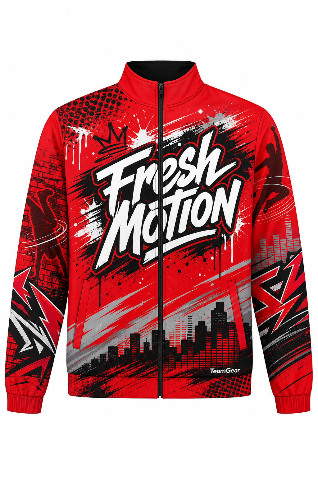 Fresh Motion Red Dance Jacket design