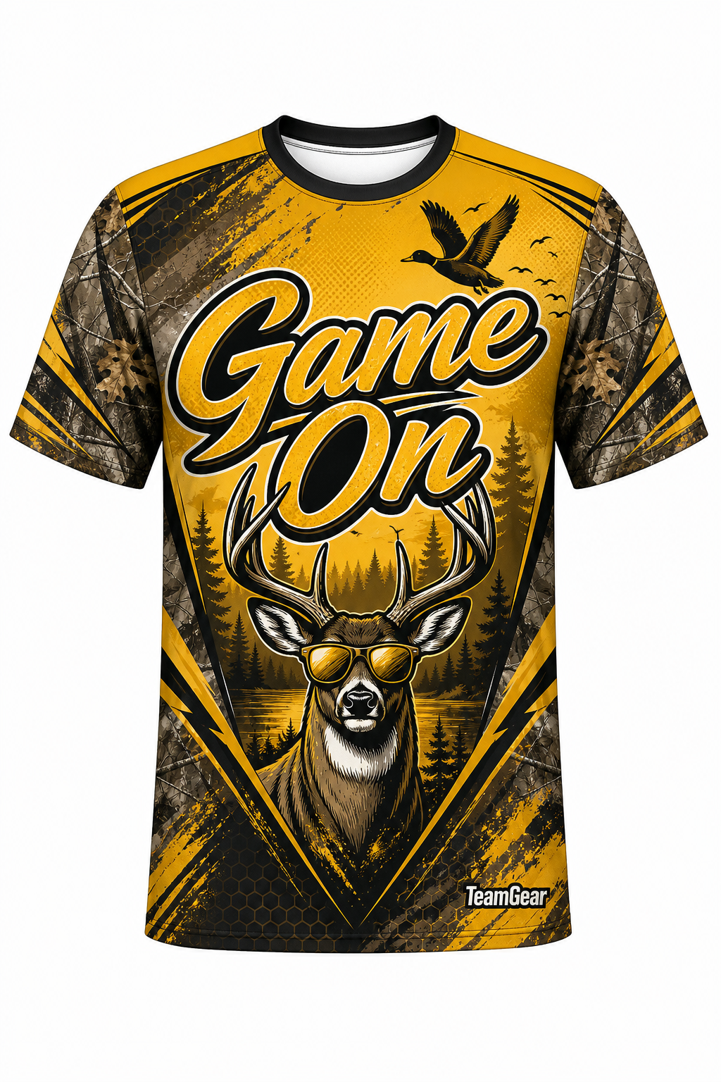 Game On Gold Hunting Jersey design