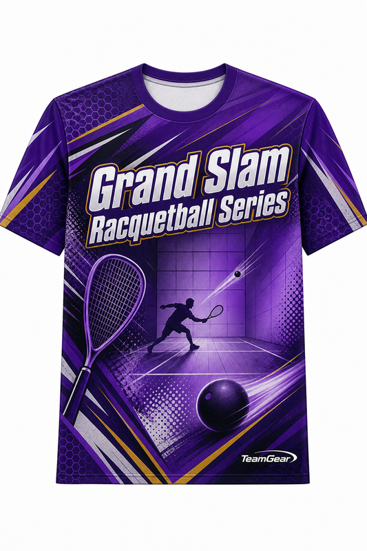 Grand Slam Racquetball Series Purple Racquetball Jersey design