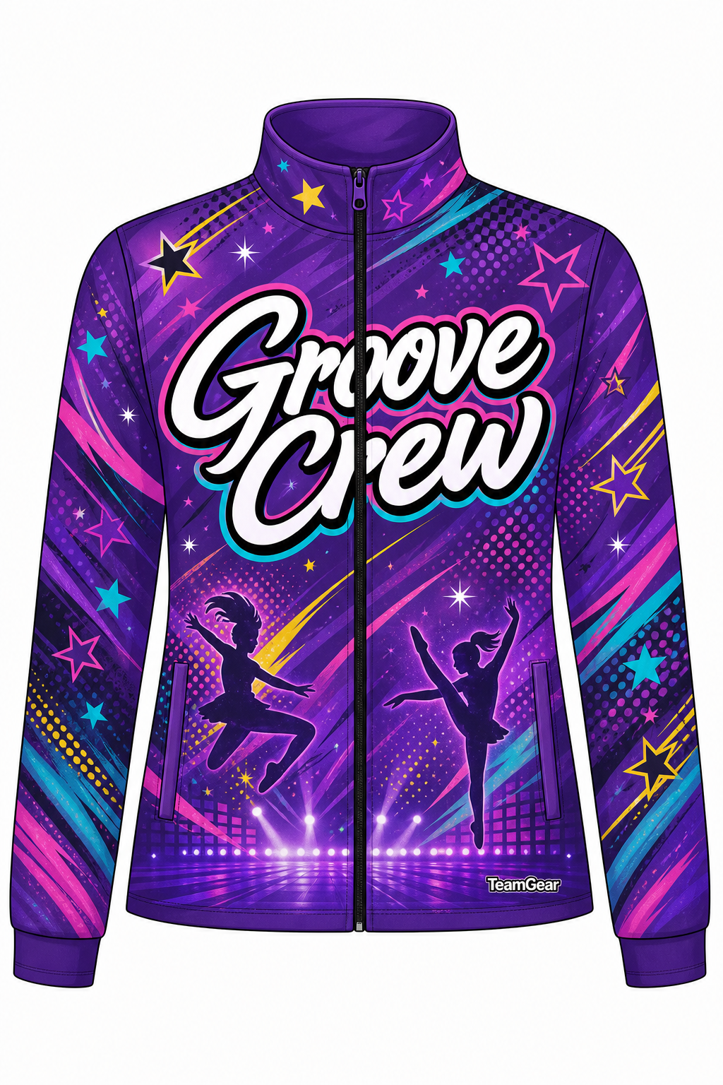 Groove Crew Purple Dance Jacket design