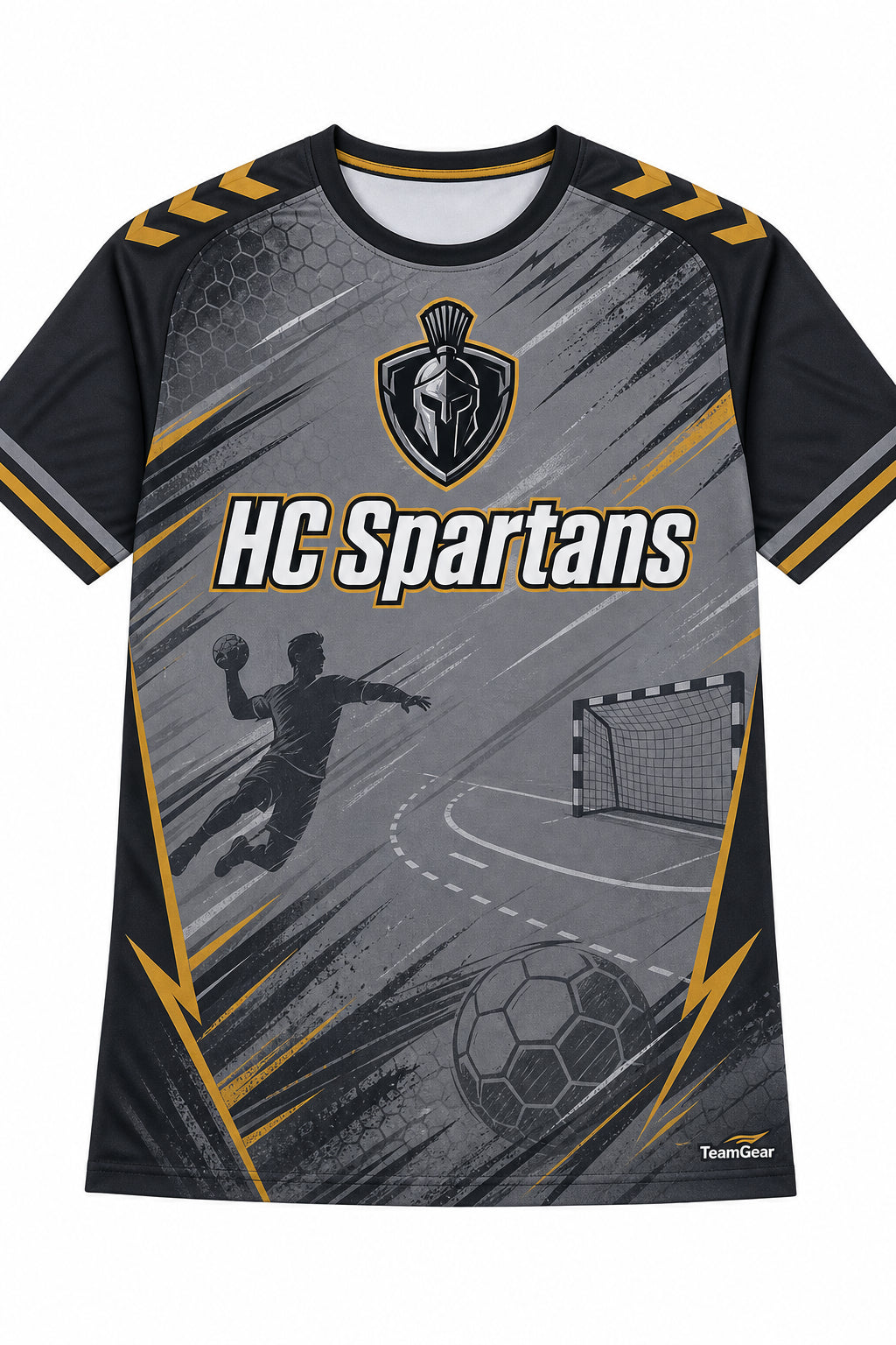 HC Spartans Grey Handball Jersey design
