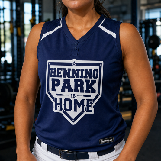 Henning Park Drinking Koozies — custom team apparel worn on model — TeamGear Canada