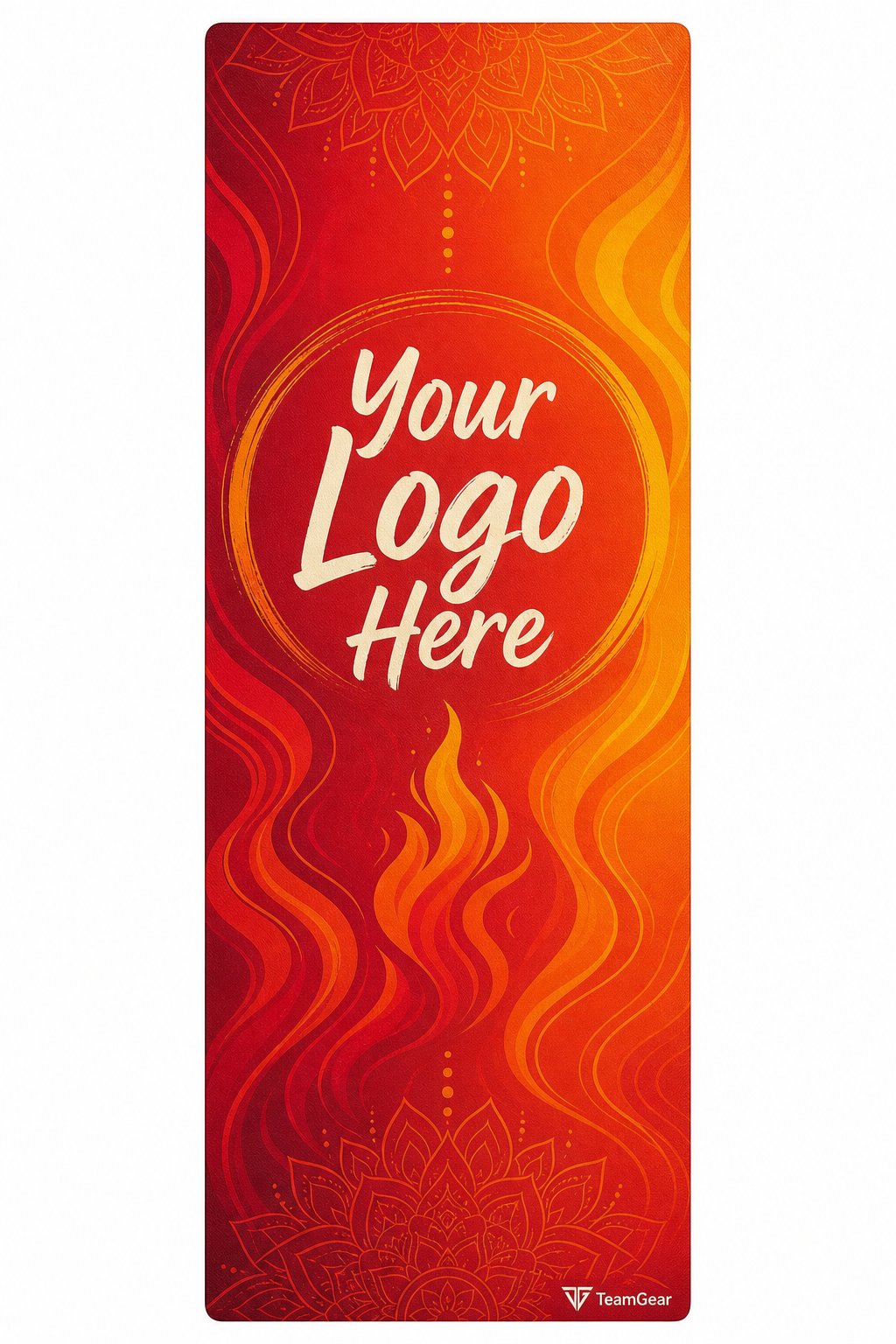 Hot Yoga Flow Custom Yoga Mat — custom yoga mat flat design — TeamGear Canada