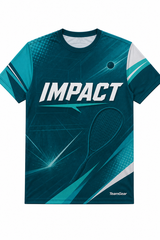 IMPACT Teal Racquetball Jersey design
