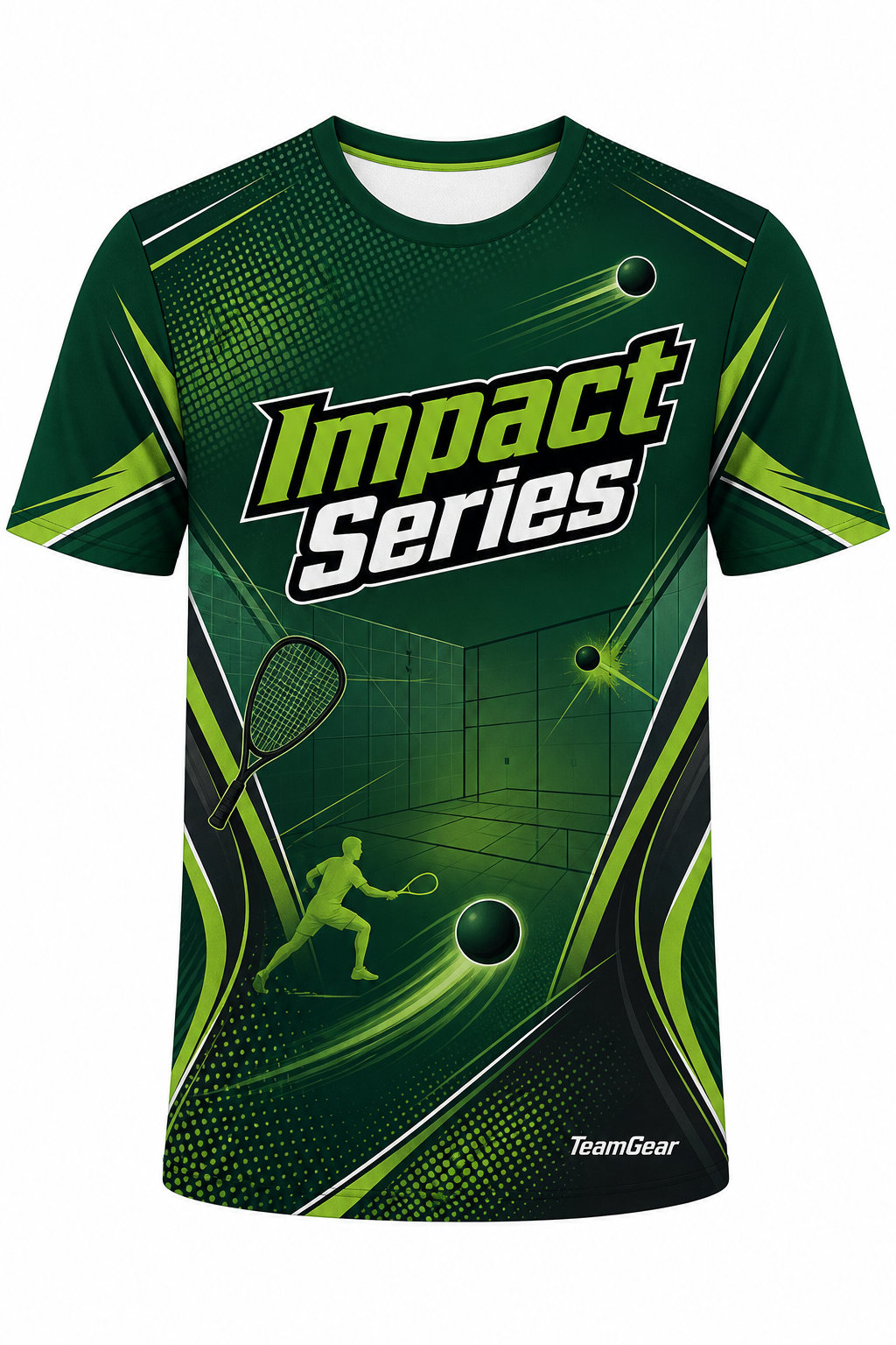 Impact Series Green Racquetball Jersey design