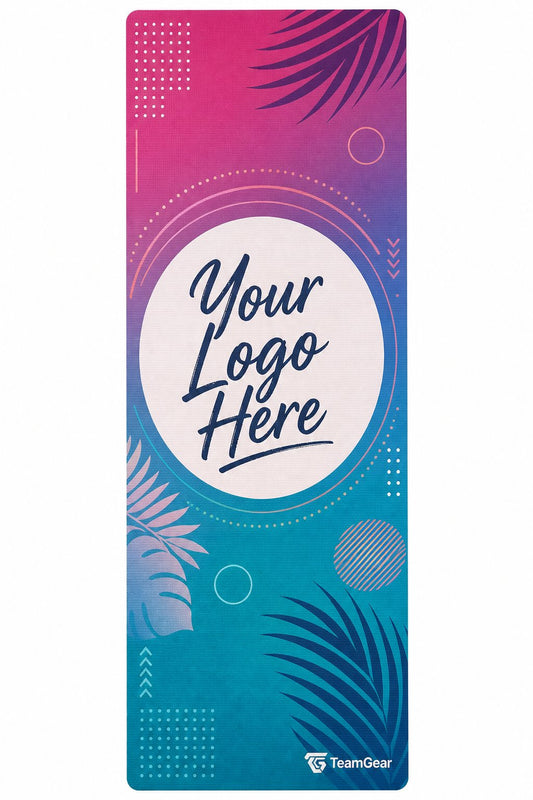 Influencer Brand Custom Yoga Mat — custom yoga mat flat design — TeamGear Canada