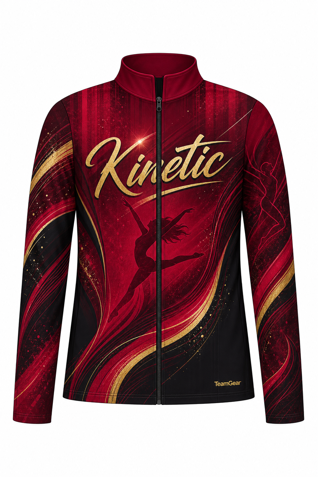 Kinetic Crimson Dance Jacket design