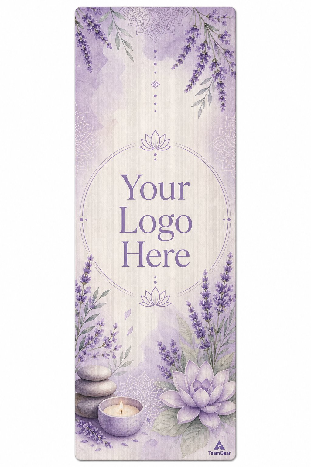 Lavender Studio Custom Yoga Mat — custom yoga mat flat design — TeamGear Canada