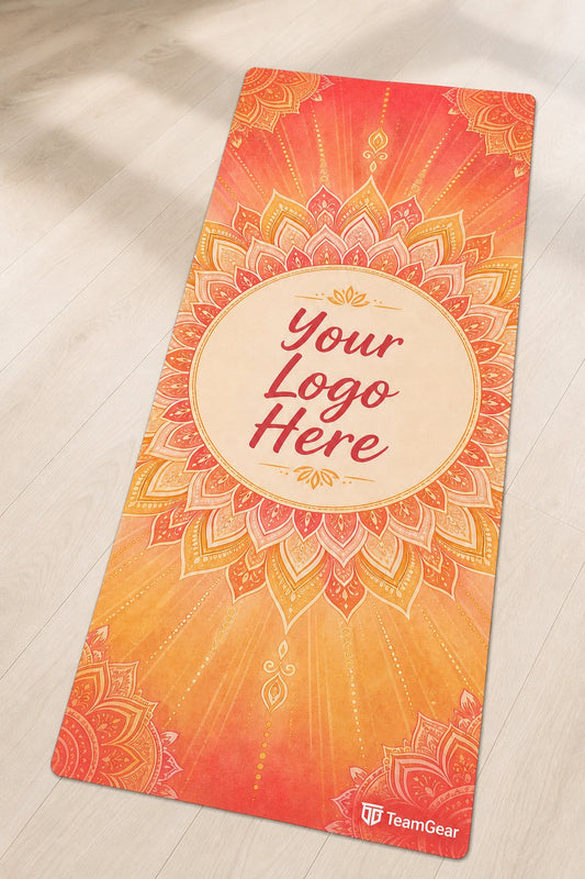 Mandala Sunrise Custom Yoga Mat — custom yoga mat studio product photo — TeamGear Canada