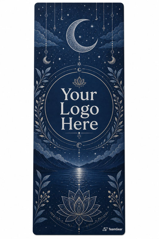 Moonlight Restorative Custom Yoga Mat — custom mma yoga mat flat design — TeamGear Canada
