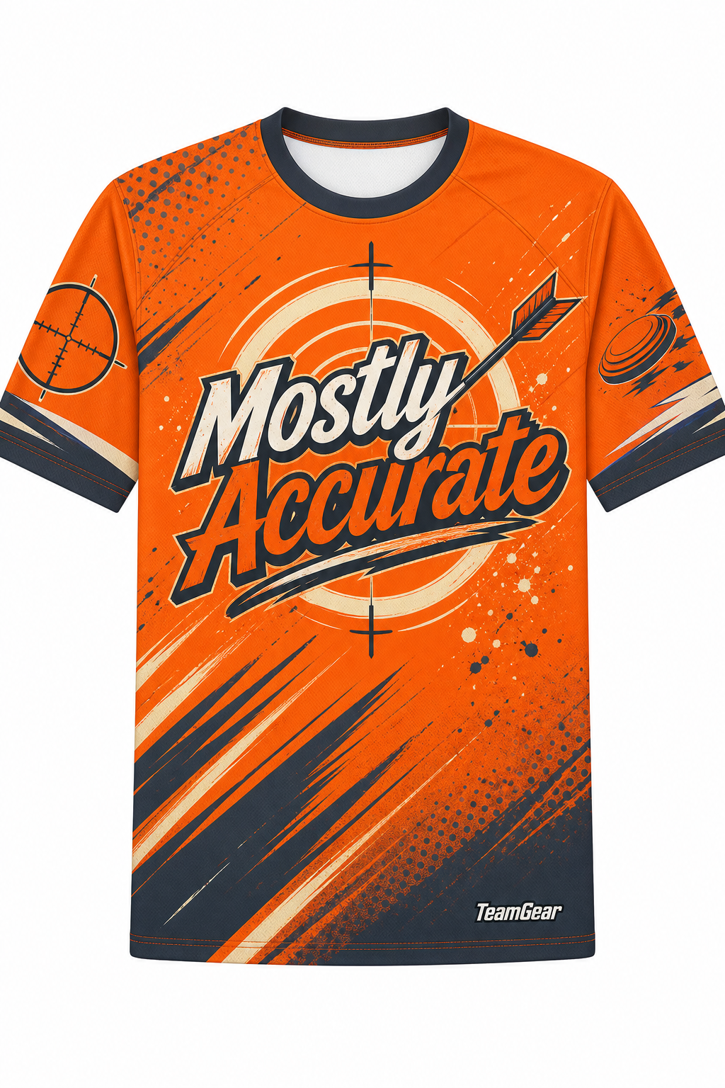 Mostly Accurate Orange Shooting Jersey design