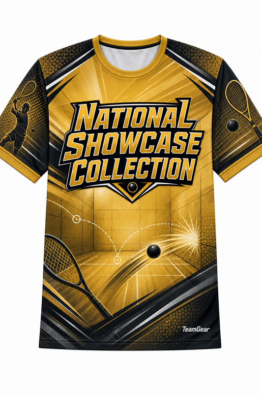 National Showcase Collection Gold Racquetball Jersey design