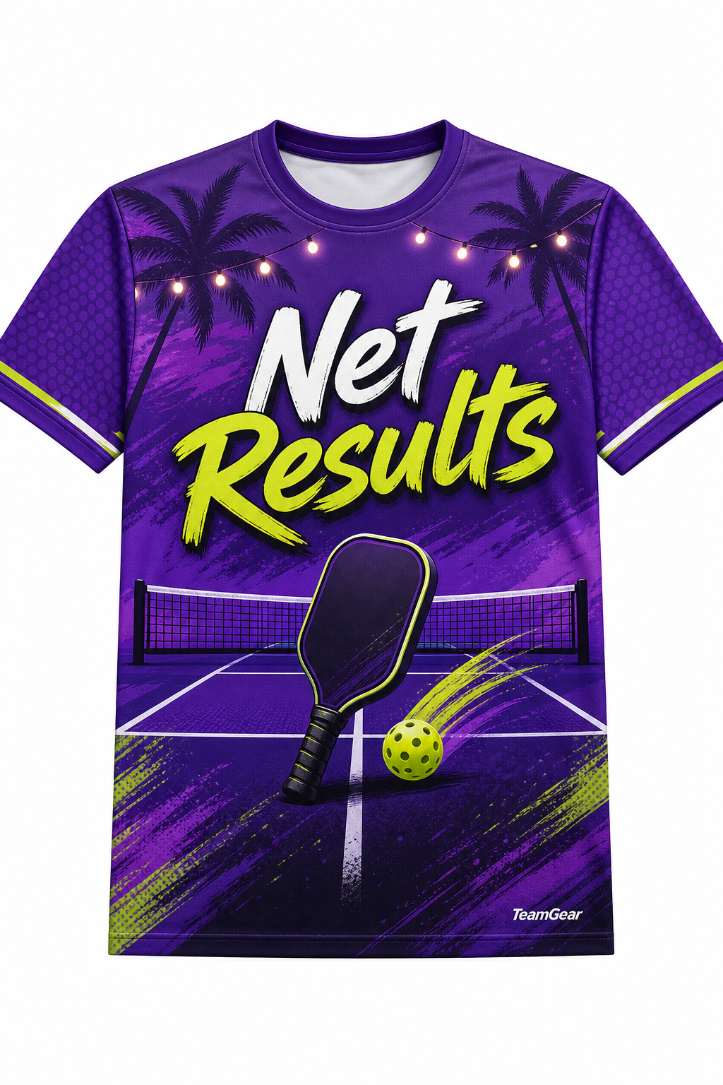 Net Results Purple Pickleball Jersey with name and number