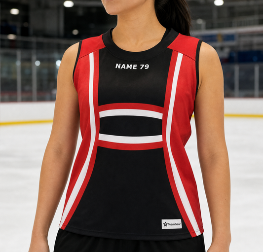NHL Inspired Hockey Socks: Ottawa Senators 3rd Alternate 2008-2011 — custom hockey socks worn on model — TeamGear Canada