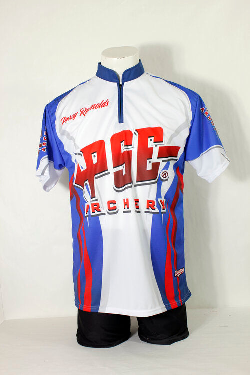 custom archery zip neck full sublimation jersey made in Canada