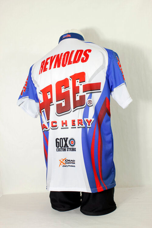 custom archery zip neck full sublimation jersey made in Canada