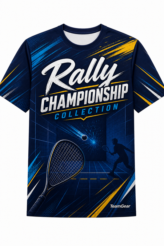 Rally Championship Collection Navy Racquetball Jersey design