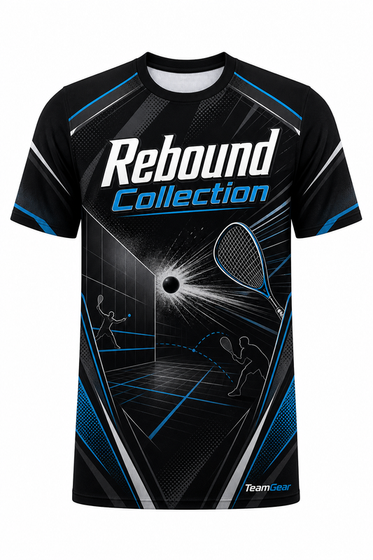 Rebound Collection Black Racquetball Jersey design
