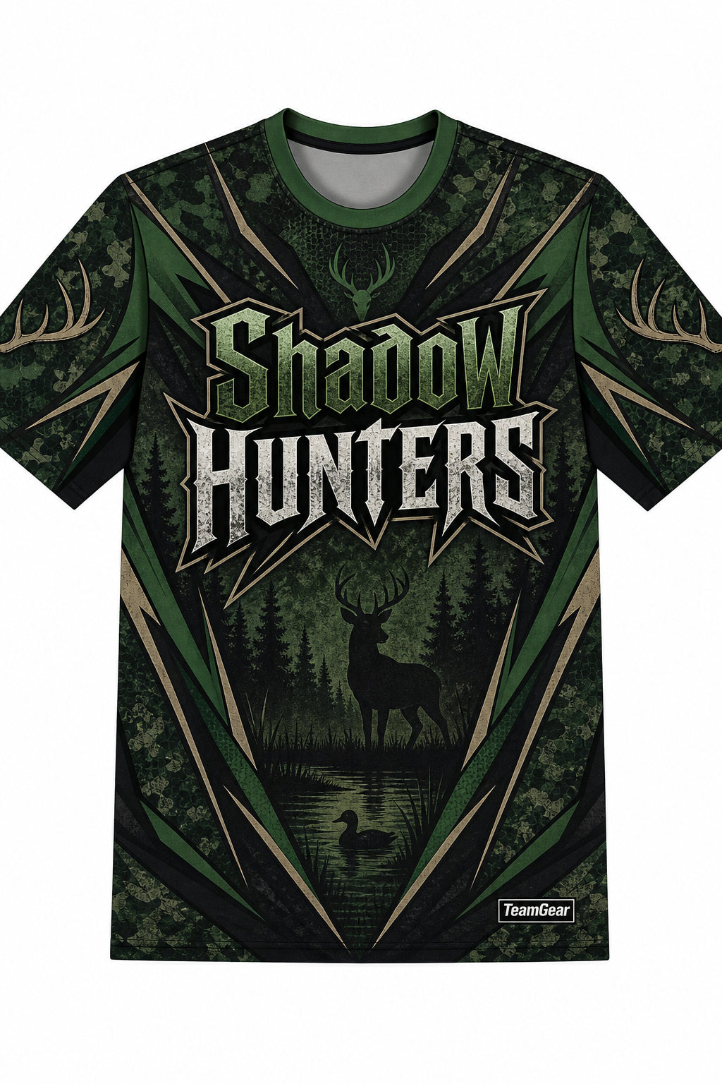Shadow Hunters Green Hunting Jersey design