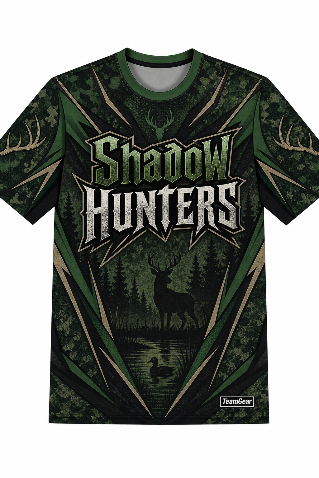 Shadow Hunters Green Hunting Jersey design