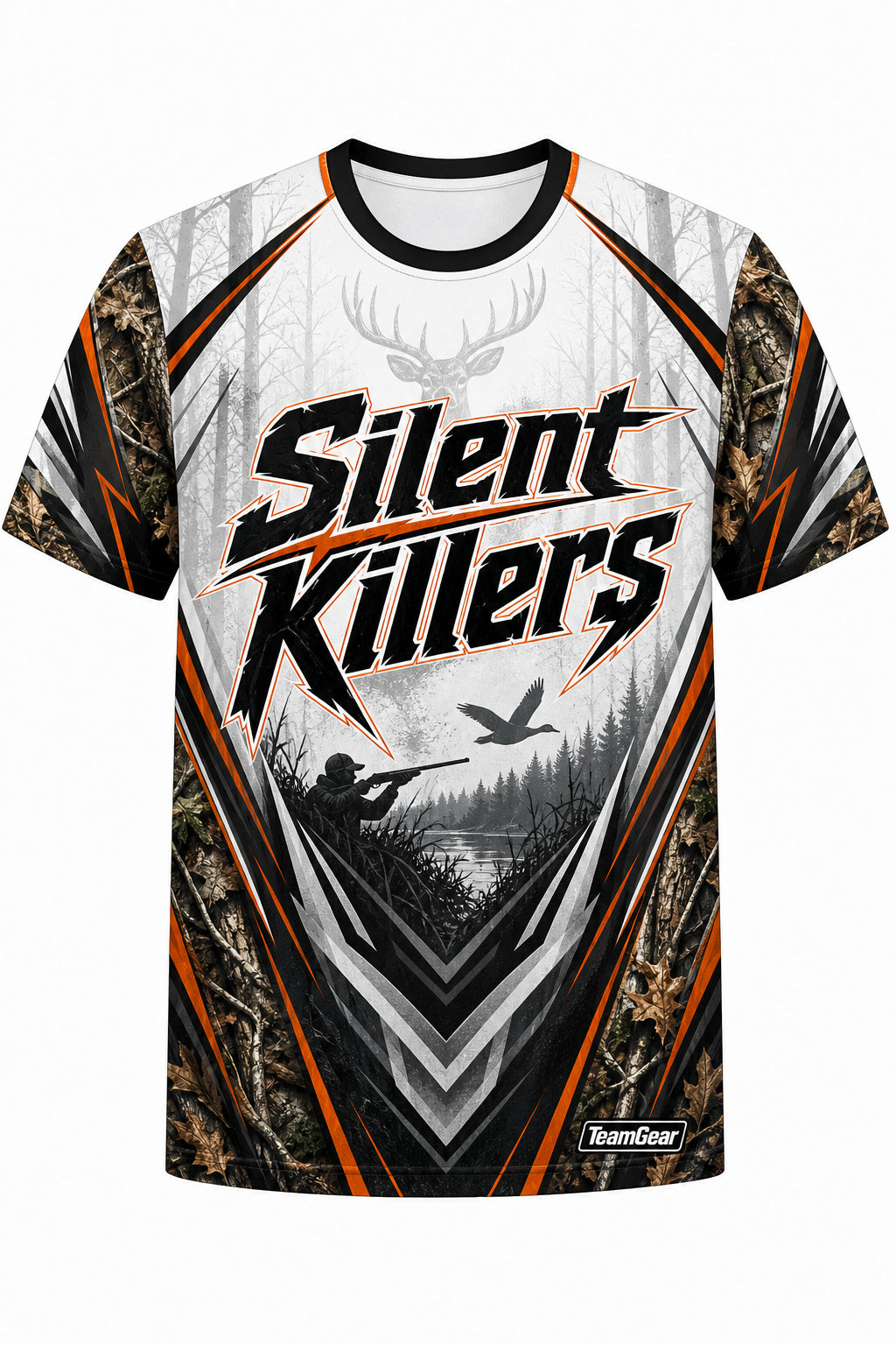 Silent Killers White Hunting Jersey design
