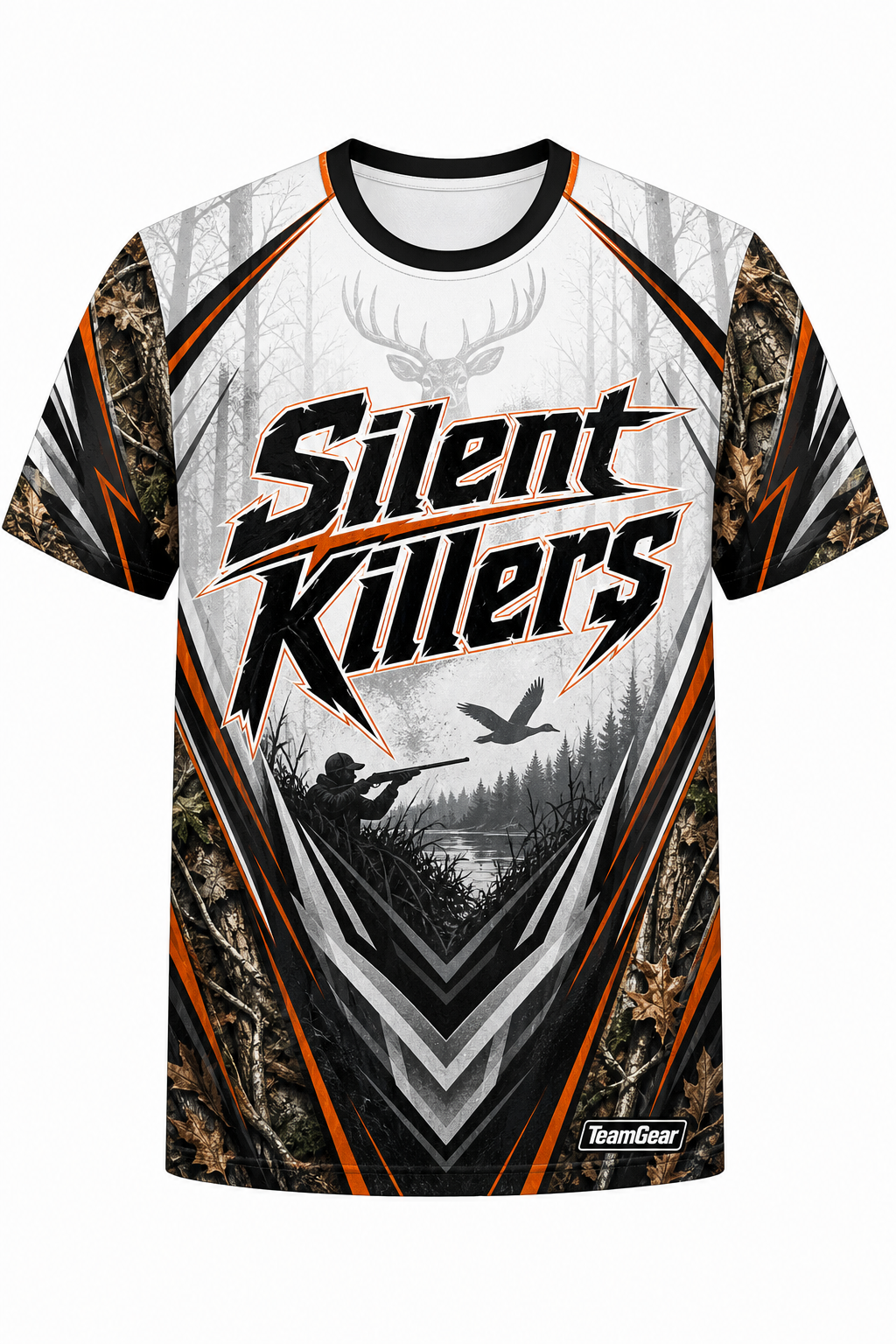 Silent Killers White Hunting Jersey design