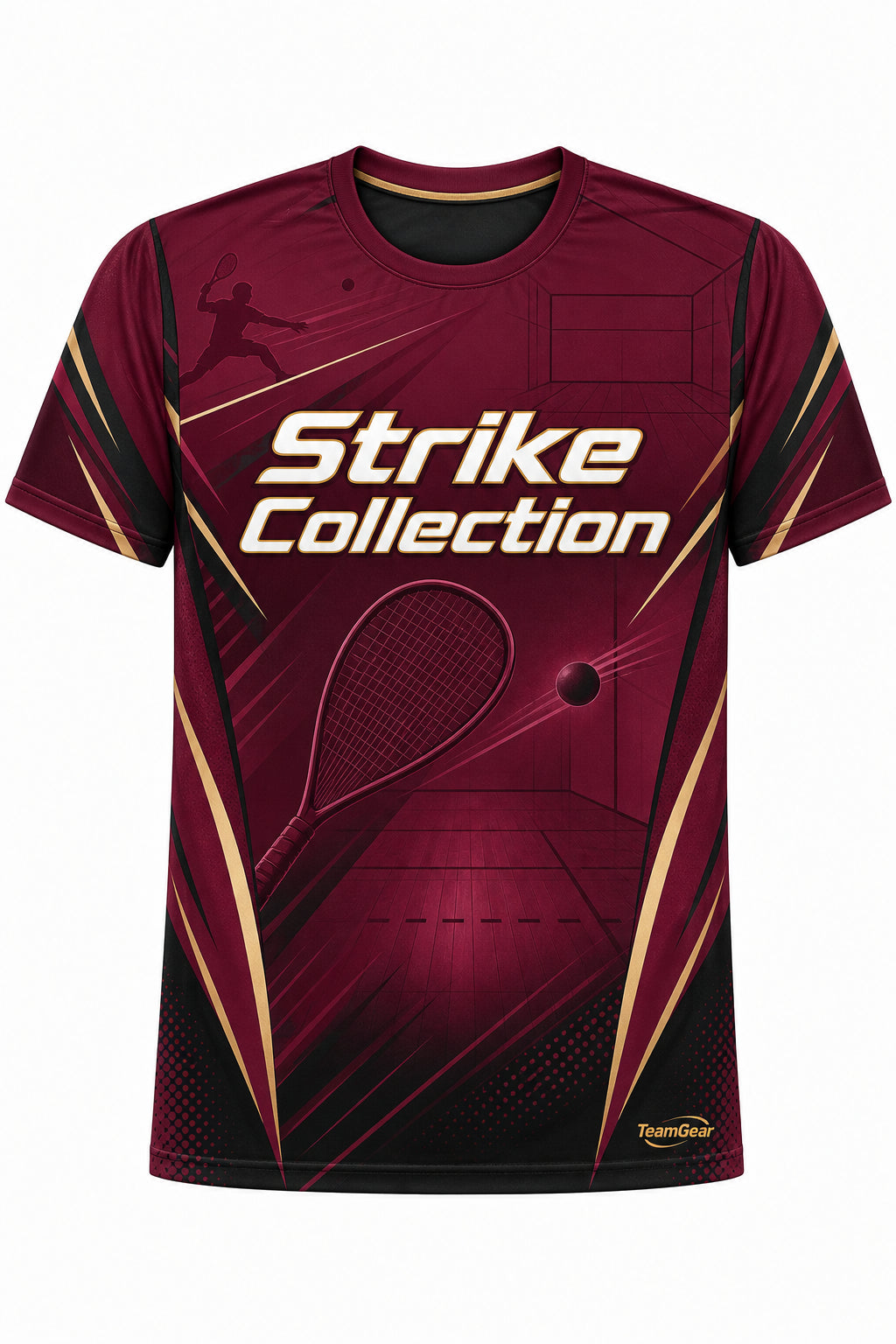 Strike Collection Maroon Racquetball Jersey design