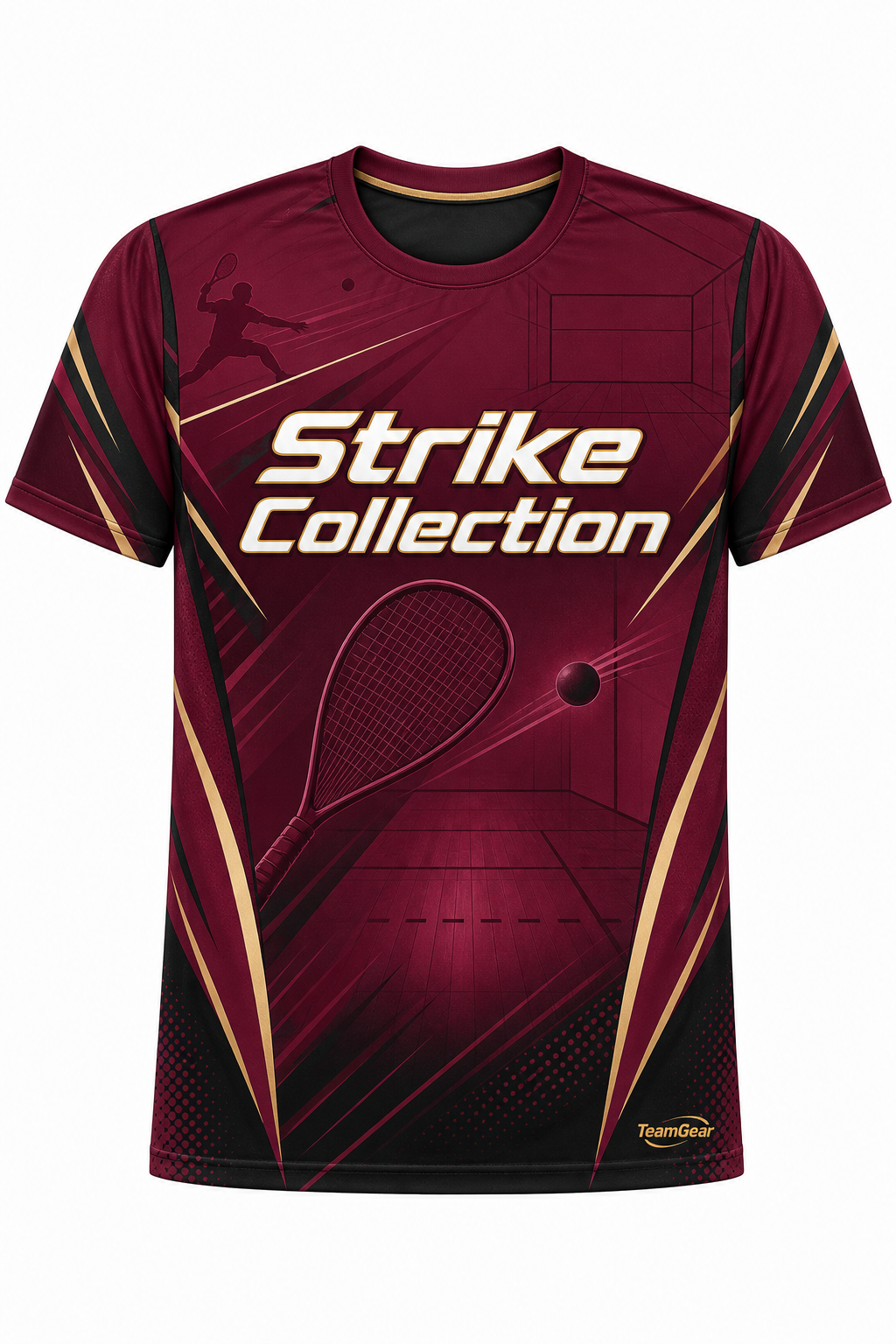 Strike Collection Maroon Racquetball Jersey design