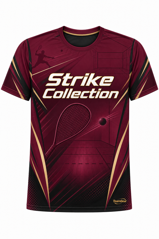 Strike Collection Maroon Racquetball Jersey design