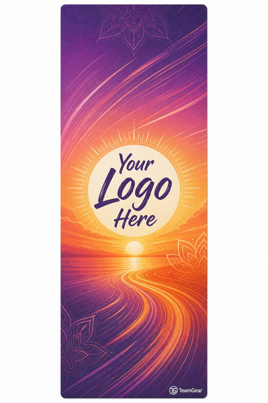 Sunrise Vinyasa Custom Yoga Mat — custom mma yoga mat flat design — TeamGear Canada