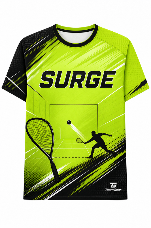 SURGE Lime Racquetball Jersey design